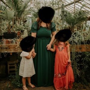 Harper Green Smocked Maxi Dress